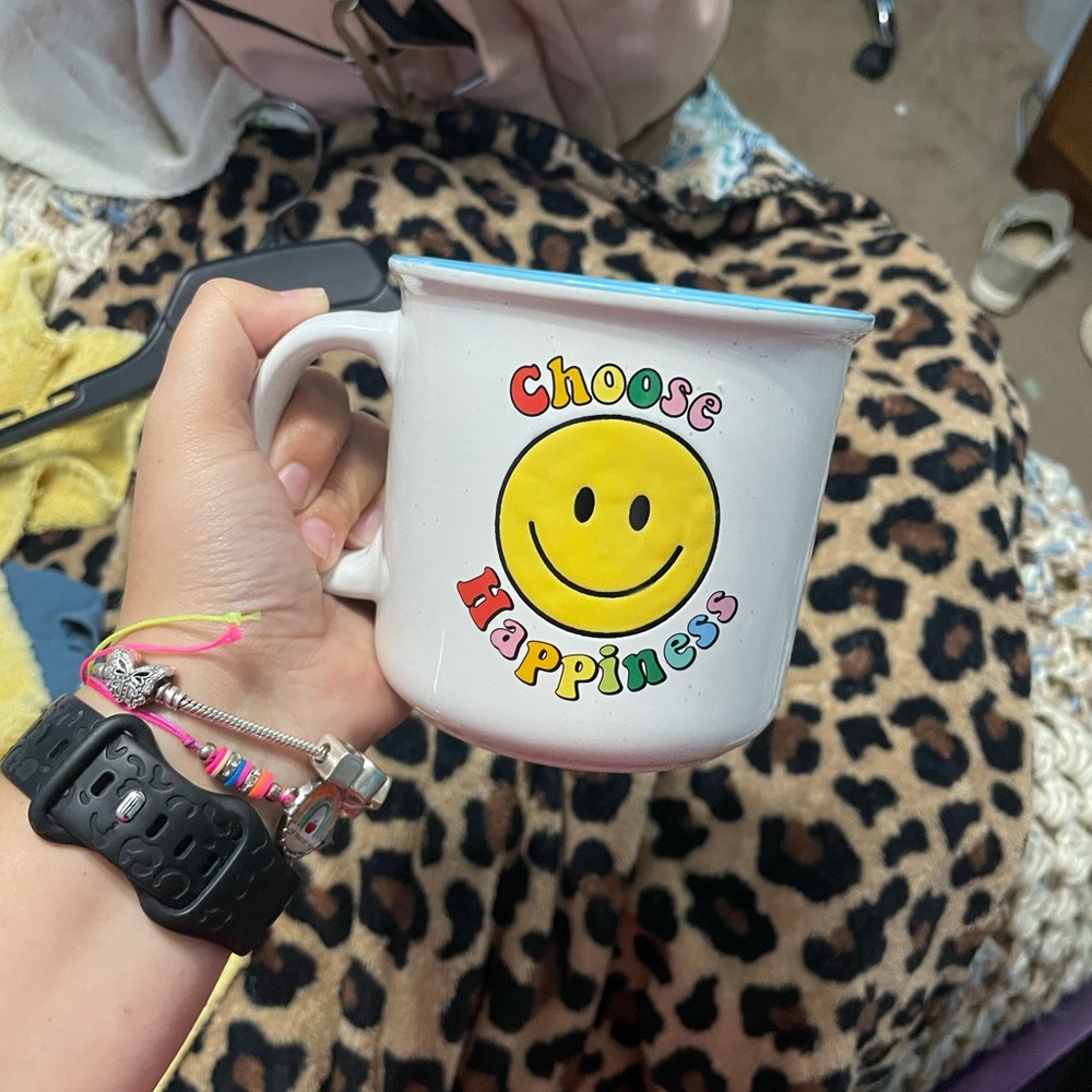 Choose Happiness Smiley Face Mug